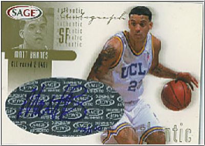 NBA 2002 SAGE Autographs Gold - No A3 - Matt Barnes