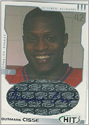 NBA 2002 SAGE HIT Autographs Silver - No H37 - Ousmane Cisse