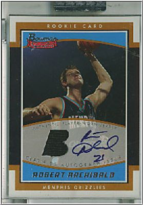 NBA 2002 / 03 Bowman Signature - No SE-RA - Robert Archibald