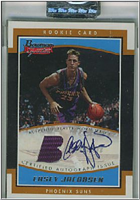 NBA 2002 / 03 Bowman Signature - No SE-CJA - Casey Jacobsen