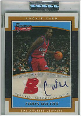NBA 2002 / 03 Bowman Signature - No SE-CW - Chris Wilcox