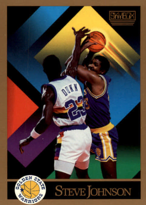 NBA 1990-91 SkyBox - No 384 - Steve Johnson