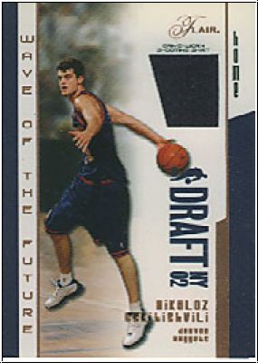 NBA 2002/03 Flair Wave of the Future Jerseys - No WOF-NT - Nikoloz Tskitishvili