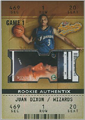 NBA 2002 / 03 Fleer Authentix - No 134 - Juan Dixon