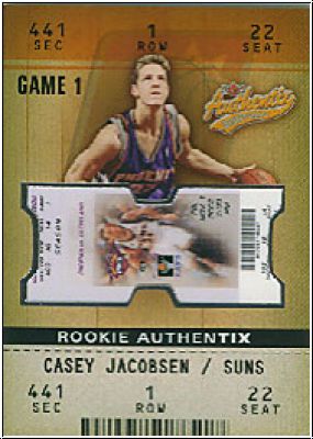 NBA 2002 / 03 Fleer Authentix - No 131 - Casey Jacobsen