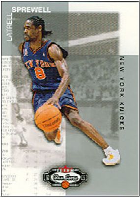 NBA 2002 / 03 Fleer Box Score - No 110 - Latrell Sprewell