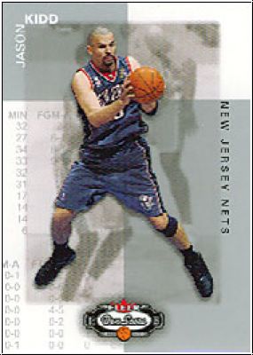 NBA 2002 / 03 Fleer Box Score - No 5 - Jason Kidd