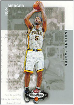 NBA 2002 / 03 Fleer Box Score - No 40 - Ron Mercer