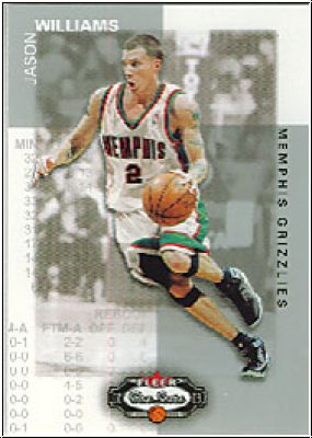 NBA 2002 / 03 Fleer Box Score - No 56 - Jason Williams