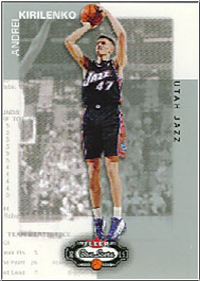 NBA 2002 / 03 Fleer Box Score - No 129 - Andrei Kirilenko