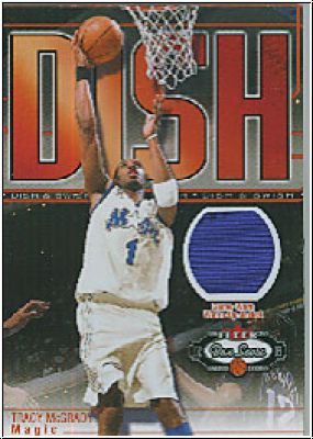 NBA 2002-03 Fleer Box Score Dish &amp; Swish Memorabilia - No 5 - Tracy McGrady