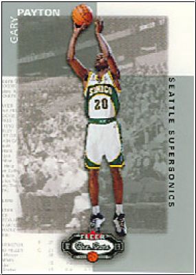 NBA 2002 / 03 Fleer Box Score - No 119 - Gary Payton