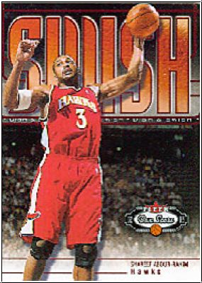 NBA 2002/03 Fleer Box Score Dish &amp; Swish - No 2 of 20 DS - Shareef Abdur-Rahim