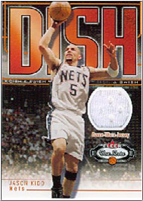 NBA 2002 / 03 Fleer Box Score Dish & Swish Memorabilia - No 11 - Jason Kidd