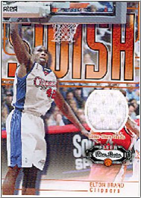 NBA 2002/03 Fleer Box Score Dish &amp; Swish Memorabilia - No 4 - Elton Brand