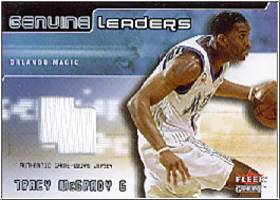 NBA 2002/03 Fleer Genuine Leaders Jerseys - No 3 - Tracy McGrady