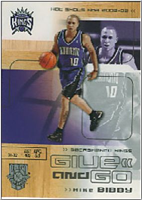 NBA 2002 / 03 Fleer Hot Shots - No 124 - Bibby / Webber