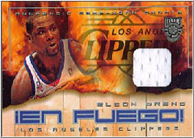 NBA 2002/03 Fleer Hot Shots En Fuego Game-Used - No EB - Elton Brand