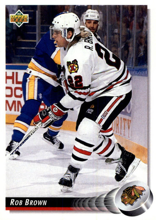 NHL 1992 / 93 Upper Deck - No 387 - Rob Brown