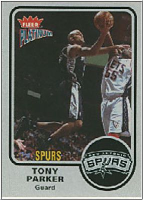 NBA 2002 / 03 Fleer Platinum - No 124 - Tony Parker