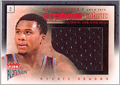 NBA 2002 / 03 Fleer Platinum Freshman Fabric - No FF-DW - Dujuan Wagner