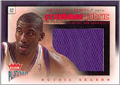 NBA 2002 / 03 Fleer Platinum Freshman Fabric - No FF-AS - Amare Stoudamire