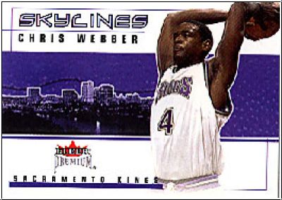 NBA 2002 / 03 Fleer Premium Skylines - No 9 of 19 SL - Chris Webber