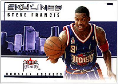 NBA 2002 / 03 Fleer Premium Skylines - No 10 of 19 SL - Steve Francis