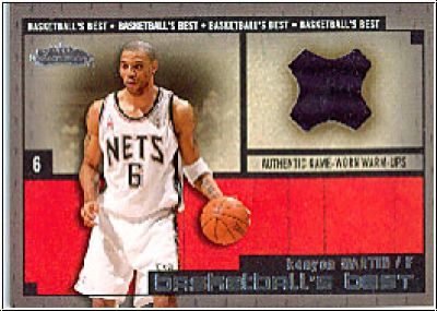NBA 2002 / 03 Fleer Showcase Basketball's Best Memorabilia - No BBM13 - Kenyon Martin
