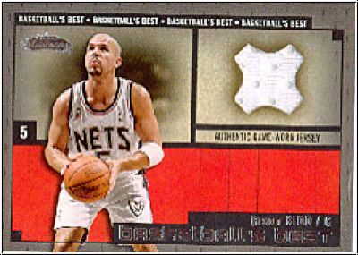 NBA 2002 / 03 Fleer Showcase Basketball's Best Memorabilia - No BBM3 - Jason Kidd