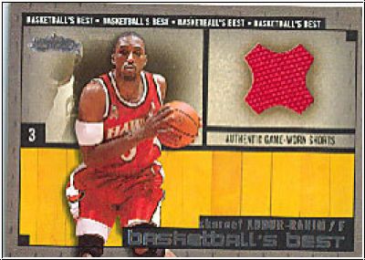 NBA 2002 / 03 Fleer Showcase Basketball's Best Memorabilia - No BBM14 - Shareef Abdur-Rahim