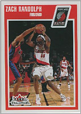 NBA 2002 / 03 Fleer Tradition - No 131 - Zach Randolph