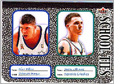 NBA 2002 / 03 Fleer Tradition School Ties - No 3 of 10 ST - Mike Miller / Jason Williams