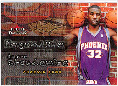 NBA 2002/03 Fleer Tradition Playground Rules - No 16 of 30 PR - Amare Stoudamire