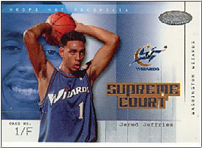 NBA 2002 / 03 Hoops Hot Prospects Supreme Court - No 11 of 15 - Jared Jeffries