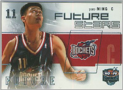 NBA 2002 / 03 Hoops Stars Future Stars - No FS1 - Yao Ming