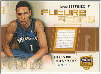 NBA 2002 / 03 Hoops Stars Future Stars Game-Used - No FSGU8 - Jared Jeffries