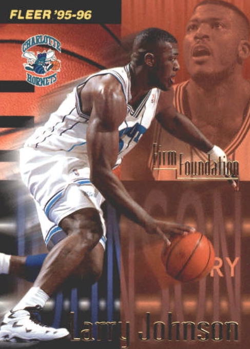 NBA 1995-96 Fleer European - No 393 - Larry Johnson