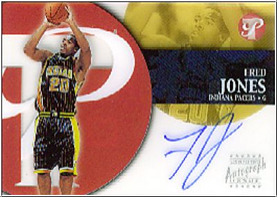 NBA 2002 / 03 Topps Pristine Personal Endorsements - No PE-FJ - Fred Jones
