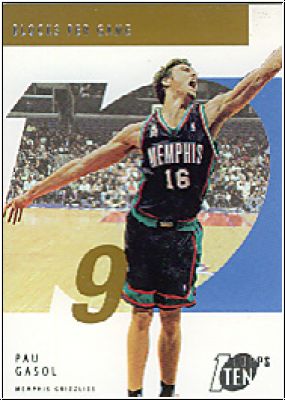 NBA 2002 / 03 Topps Ten Parallel - No 49 - Pau Gasol