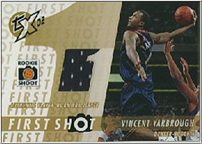 NBA 2002 / 03 Topps Xpectations First Shot Relics - No FS-VY - Vincent Yarbrough