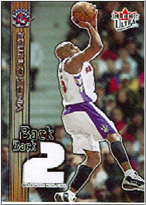 NBA 2002 / 03 Ultra Back 2 Back Game Used - No 1 - Vince Carter