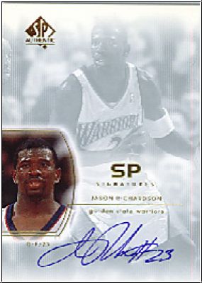 NBA 2001/02 SP Authentic Signatures - No JR - Jason Richardson