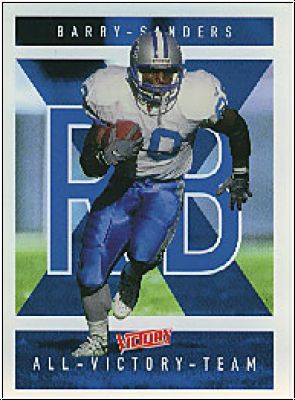 NFL 1999 Upper Deck Victory - No 296 - Barry Sanders