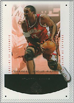 NBA 2002 / 03 SP Authentic - No 2 - Shareef Abdur-Rahim