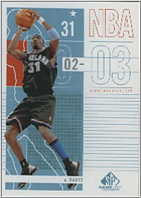 NBA 2002 / 03 SP Game Used - No 18 - Ricky Davis