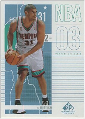 NBA 2002 / 03 SP Game Used - No 48 - Shane Battier