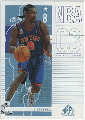 NBA 2002 / 03 SP Game Used - No 66 - Latrell Sprewell