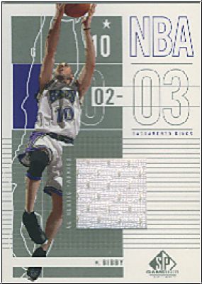 NBA 2002 / 03 SP Game Used - No 83 - Mike Bibby