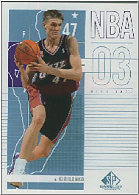 NBA 2002 / 03 SP Game Used - No 98 - Andrei Kirilenko